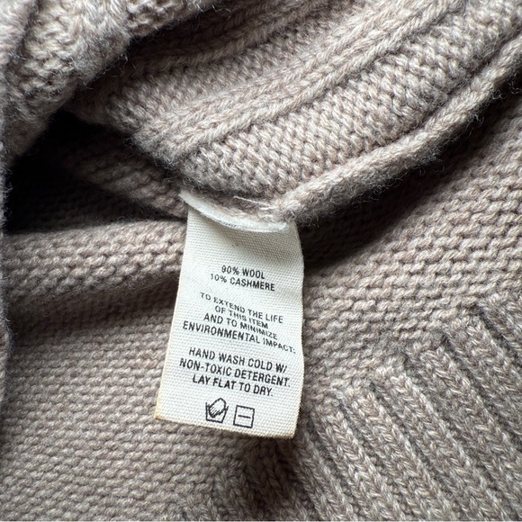 Alex Mill Charley Rib Wool Cashmere Blend Mock Neck Sweater - Picture 4 of 9